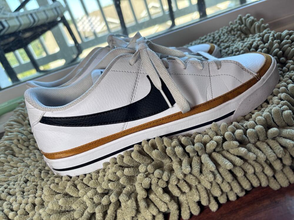 Nike Court Legacy Low White Black Brown Men’s Sneakers Size 10